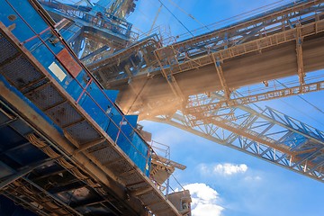 Image showing Large excavator machine in the mine