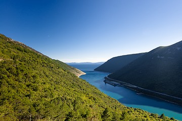 Image showing Large valley with fjord