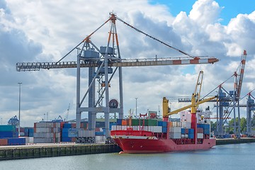 Image showing Large cargo dock