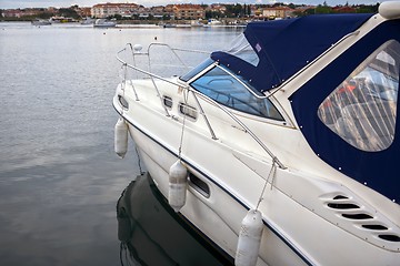 Image showing Luxury boat closeup