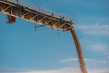 Image showing Large excavator machine in the mine