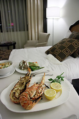 Image showing Room service lobster