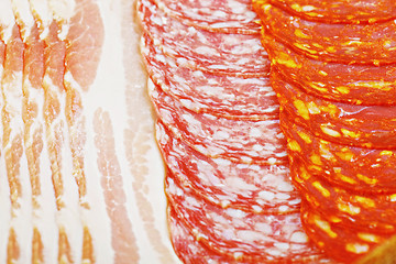 Image showing Sliced meat products