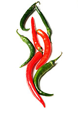 Image showing Chili papers of various shapes