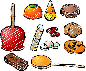 Image showing Halloween candy