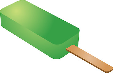 Image showing Lime popsicle