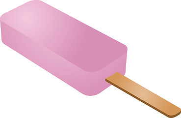 Image showing Strawberry popsicle