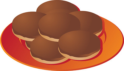 Image showing Cookies on plate