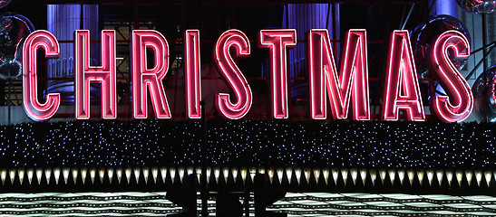 Image showing Christmas Neon Sign