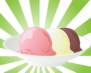 Image showing Neapolitan ice cream