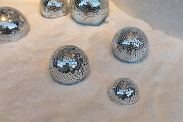 Image showing Disco Balls Snow