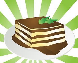 Image showing Tiramisu illustration