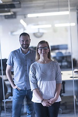 Image showing business couple at office