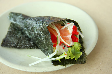 Image showing Temaki sushi