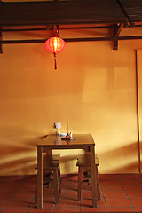 Image showing Chinese table