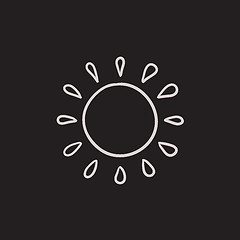 Image showing Sun sketch icon.