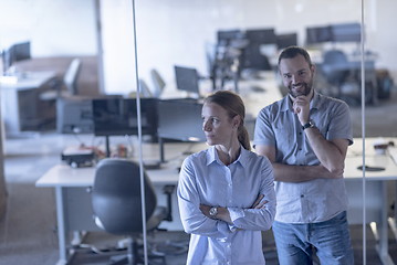 Image showing business couple at office