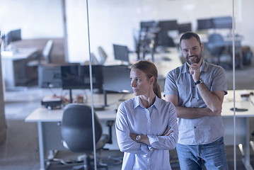 Image showing business couple at office