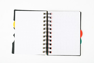 Image showing notepad with pen isolated