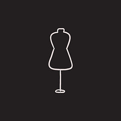 Image showing Mannequin sketch icon.