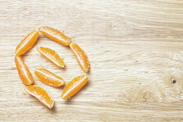 Image showing Sliced mandarine