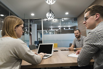 Image showing startup business team on meeting