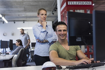 Image showing business couple at office