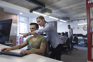 Image showing business couple at office