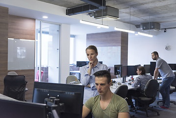 Image showing business couple at office