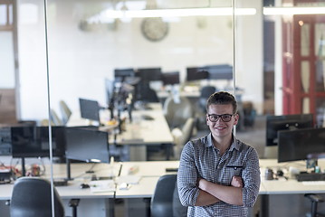 Image showing business man at modern  office