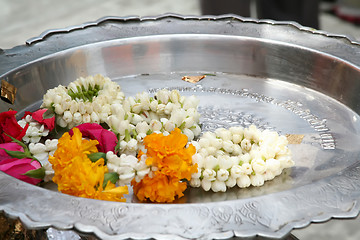 Image showing Thai buddhist offerings