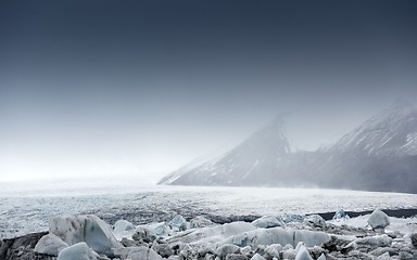 Image showing Icebergs at glacier lagoon 