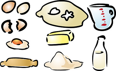 Image showing Baking ingredients