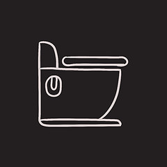 Image showing Toilet sketch icon.