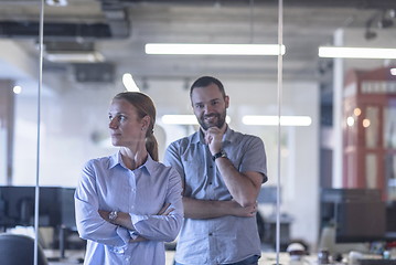 Image showing business couple at office