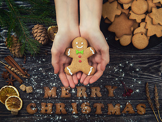 Image showing Gingerbreads for new years and christmas
