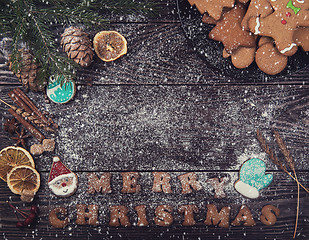 Image showing Gingerbreads for new years and christmas