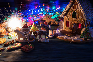 Image showing Different ginger cookies