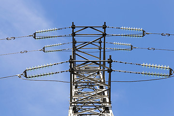 Image showing High-voltage power poles