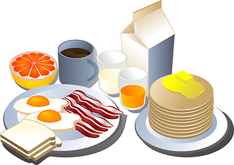 Image showing Breakfast set