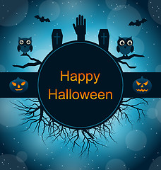 Image showing Celebration Card for Halloween Party