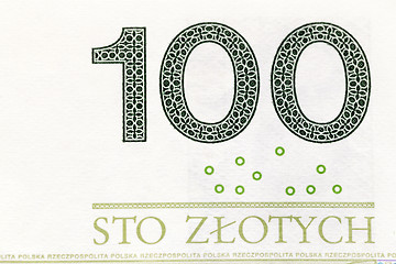 Image showing Polish Zloty closeup