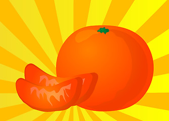 Image showing Orange segment illustration