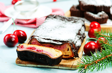 Image showing Christmas cake