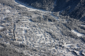 Image showing Ski resort town
