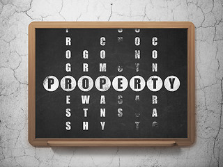 Image showing Business concept: Property in Crossword Puzzle