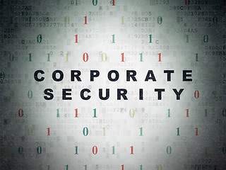 Image showing Safety concept: Corporate Security on Digital Data Paper background