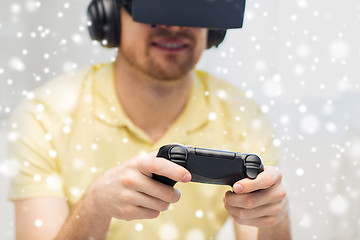 Image showing man in virtual reality headset playing