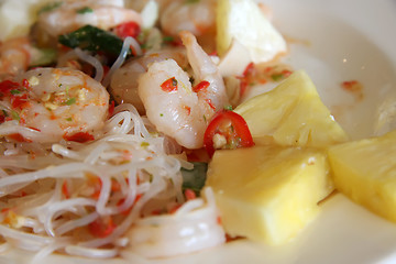 Image showing Thai prawn salad