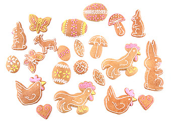 Image showing czech easter gingerbread 